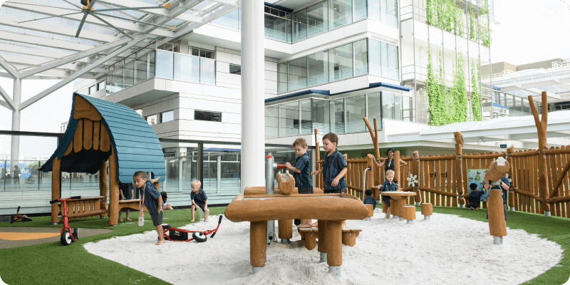 Playground with children International Curriculum - Australian International School (AIS)