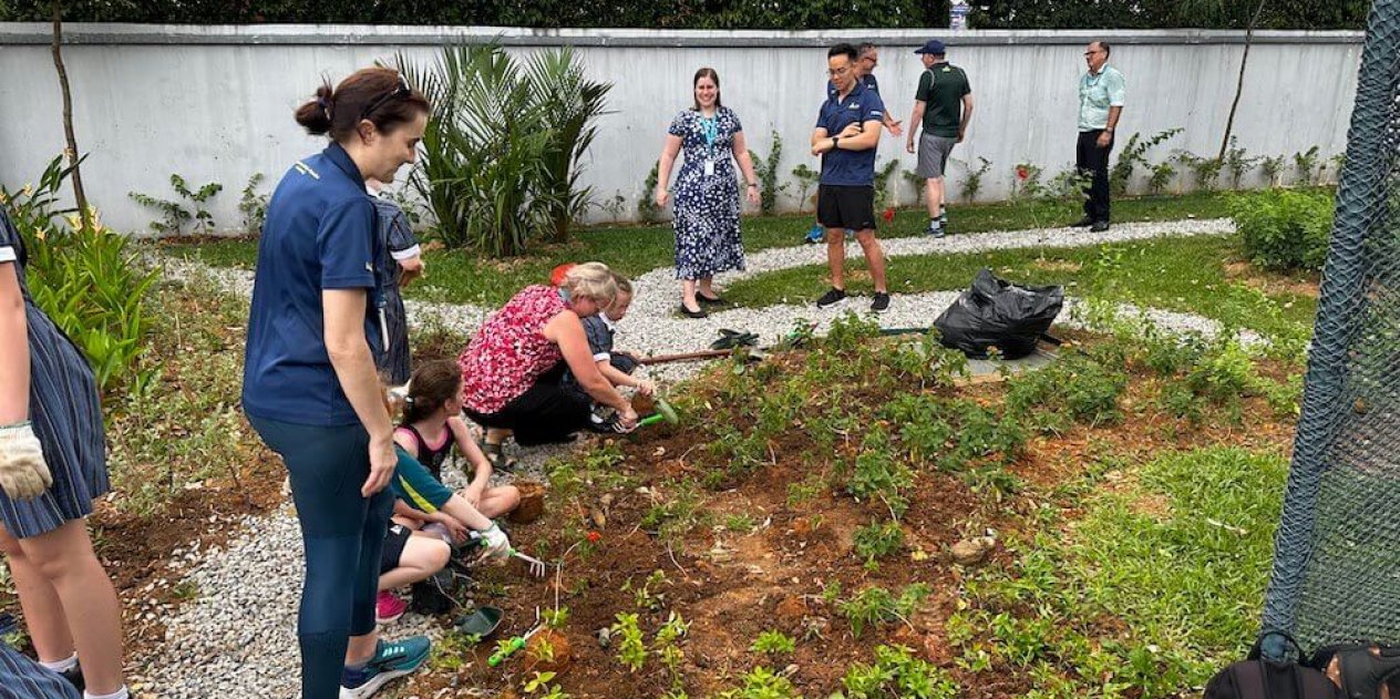 Students Gardening - Australian International School (AIS)