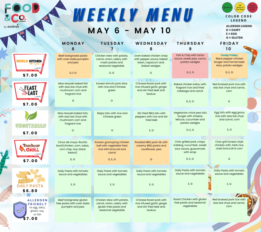 AIS_Sample Menu - Australian International School (AIS)