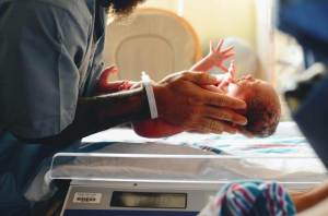 Newborn baby in Singapore hospital
