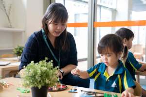Children playing and learning together