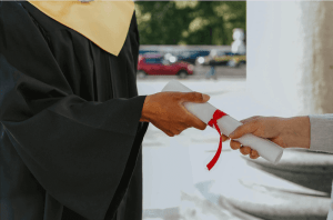 University graduates celebrating success