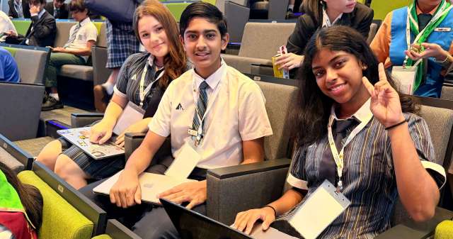AIS students gathered at the World Scholar’s Cup competition venue 